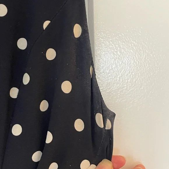 Ralph Lauren Polka Dot Sleeveless Tie Waist Dress! Classic Ralph Lauren! 12 - Picture 8 of 12